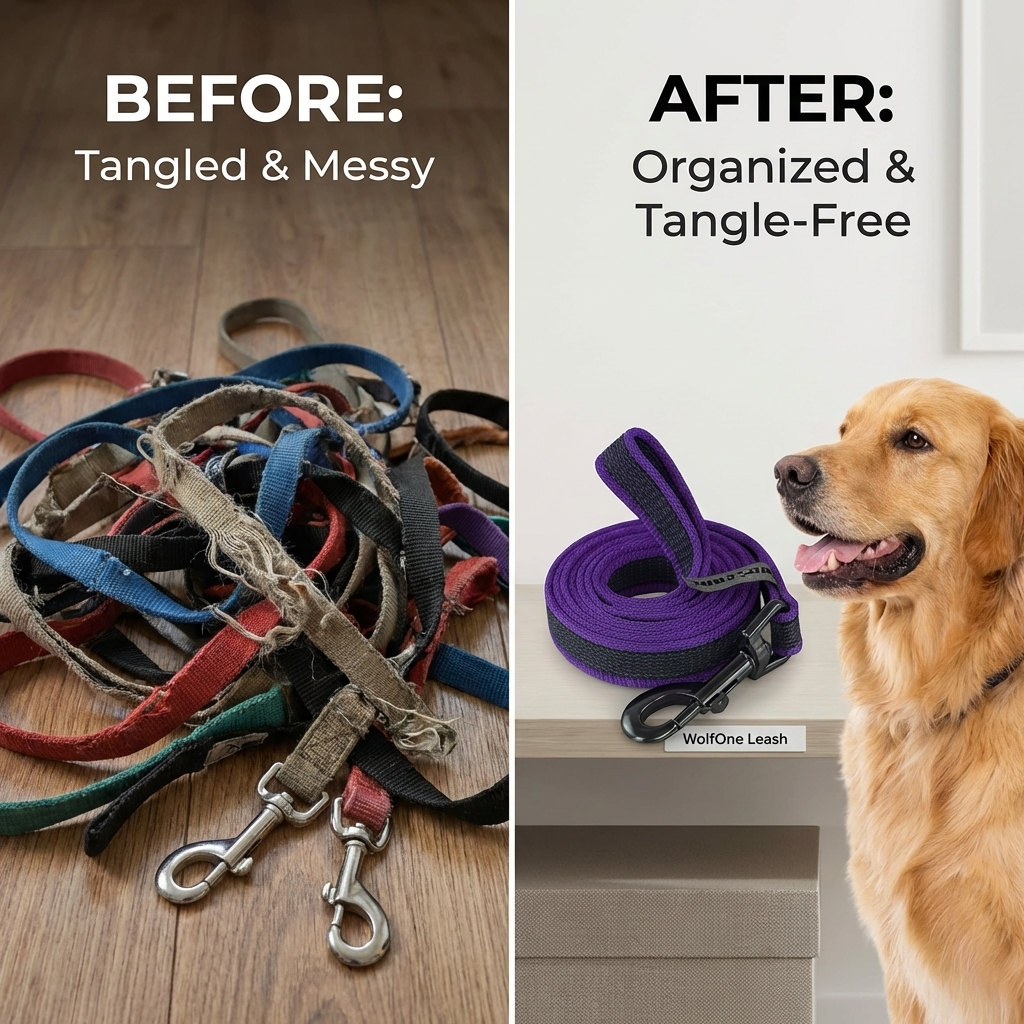 CURAPETS Dual-Color Long Training Leash