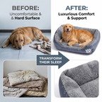 CURAPETS Soft Square Winter Dog Sofa Bed