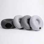 CURAPETS Felt Donut Tunnel Cat Bed