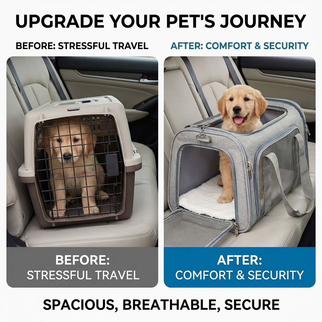 CURAPETS Claw-Defense Airline Pet Carrier
