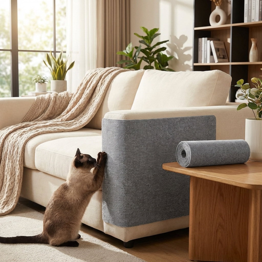 CURAPETS Trimmable Self-Adhesive Cat Scratching Mat