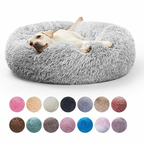 CURAPETS Plush Donut Calming Pet Bed
