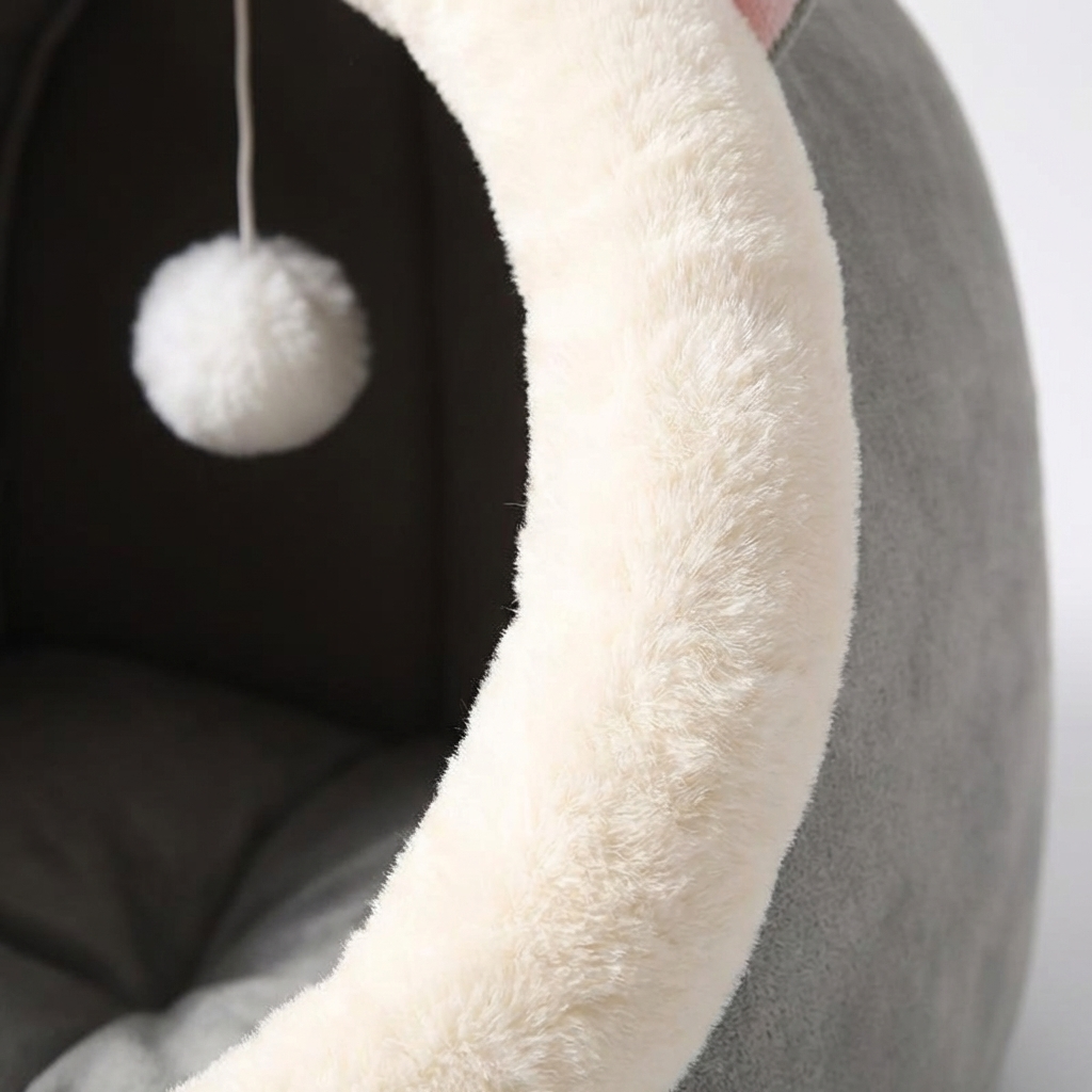 CURAPETS Deep Sleep Cat Cave Bed