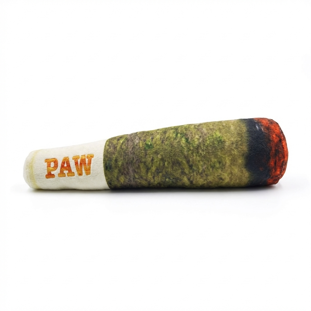 CURAPETS Plush Squeaky Cigar Dog Toy