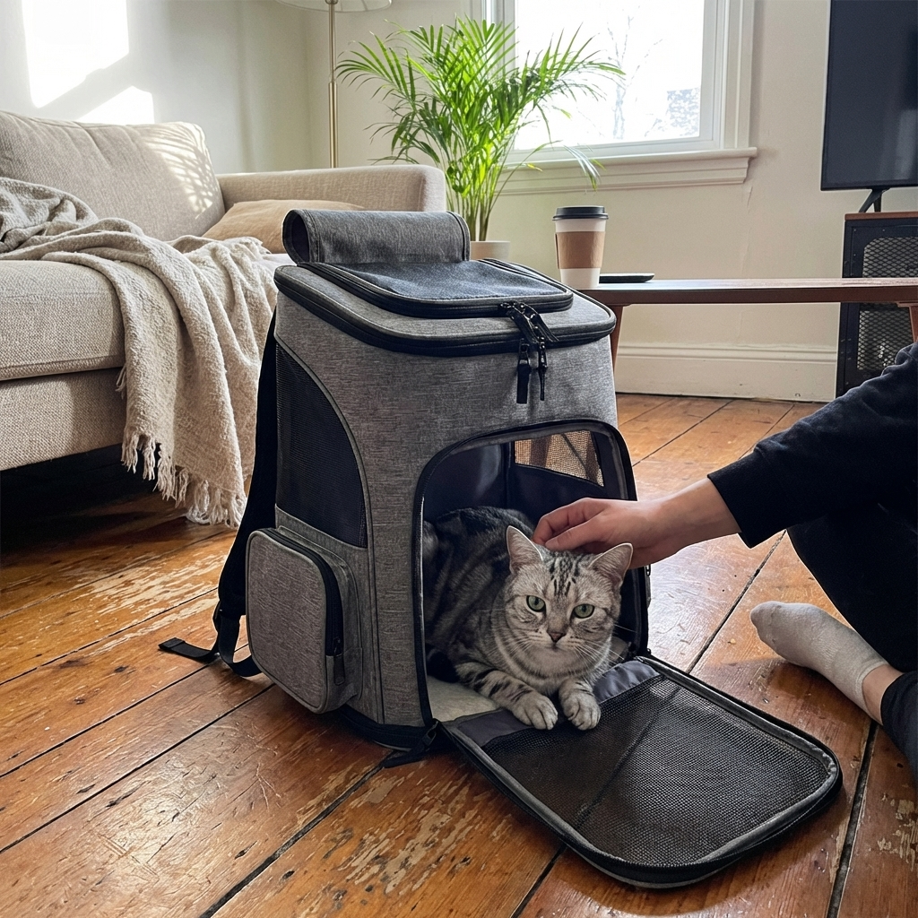 CURAPETS Expandable Pet Carrier Backpack