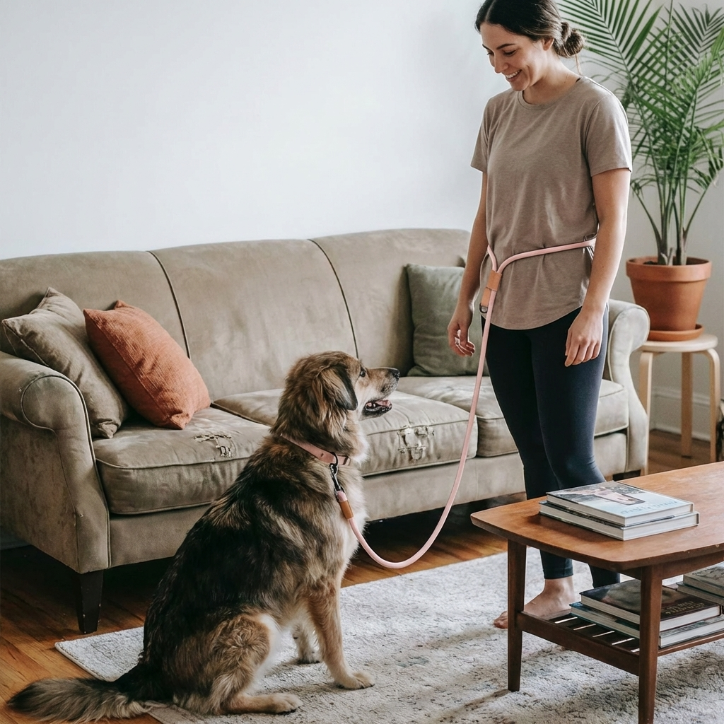 CURAPETS P-Shape Hands-Free Dog Leash
