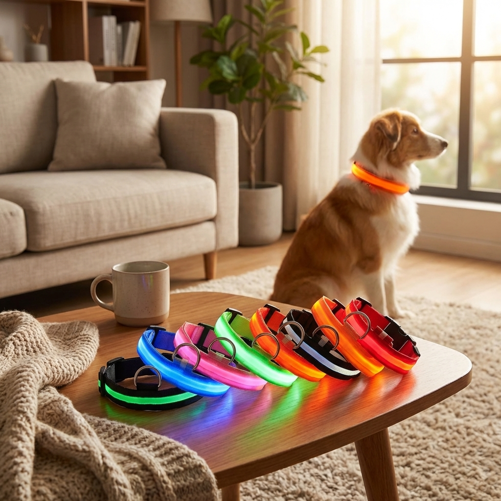 CURAPETS Luminous LED Night Safety Collar