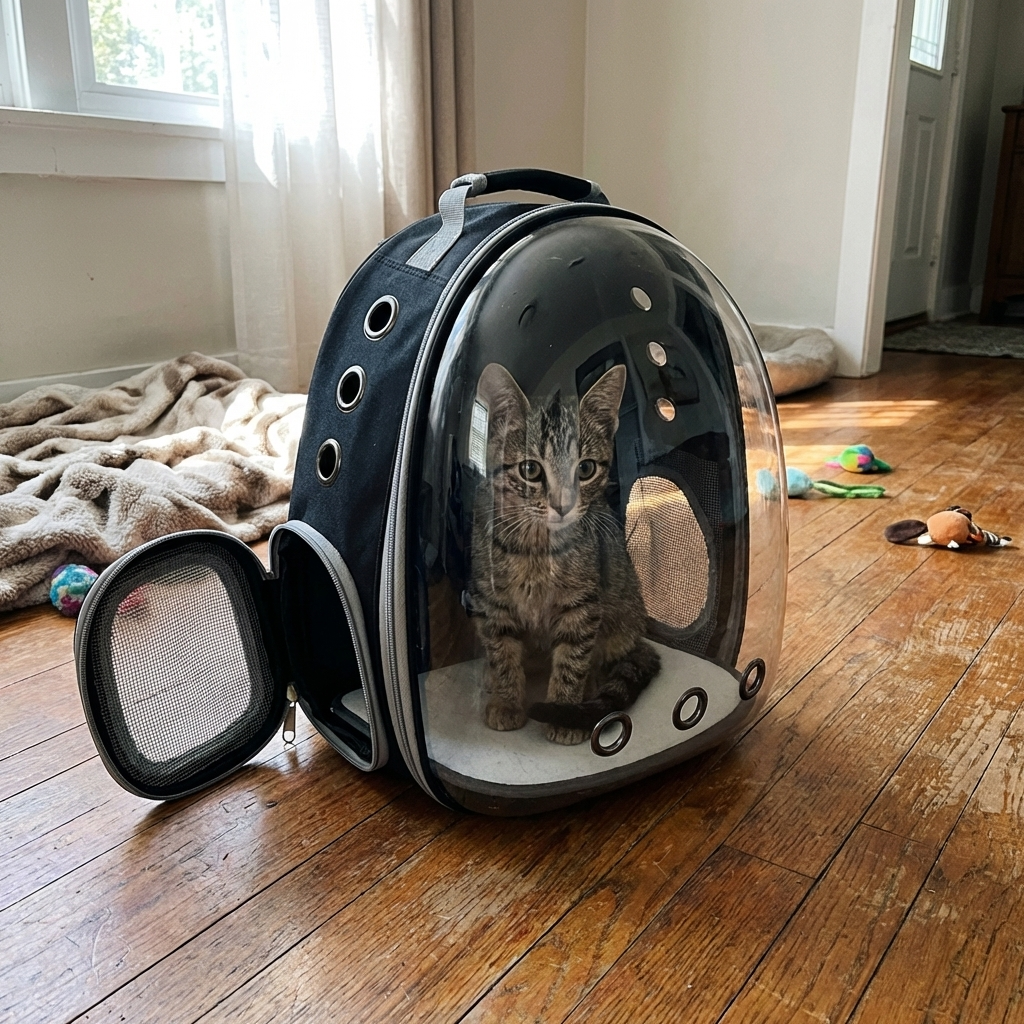 CURAPETS Bubble Capsule Cat Carrier Backpack