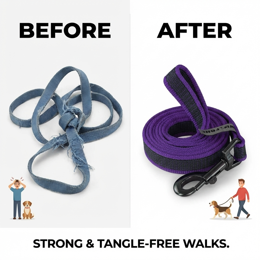 CURAPETS Dual-Color Long Training Leash