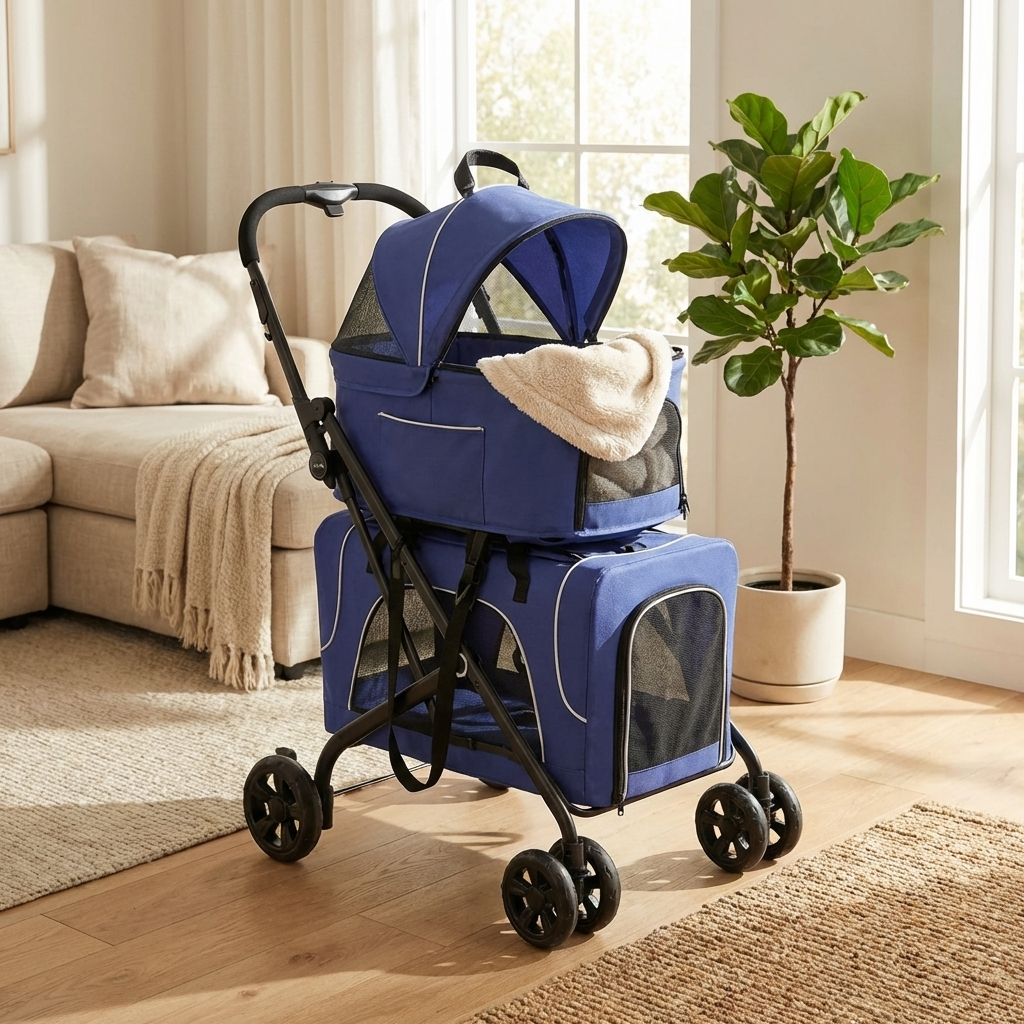 CURAPETS Lightweight Folding Pet Trolley