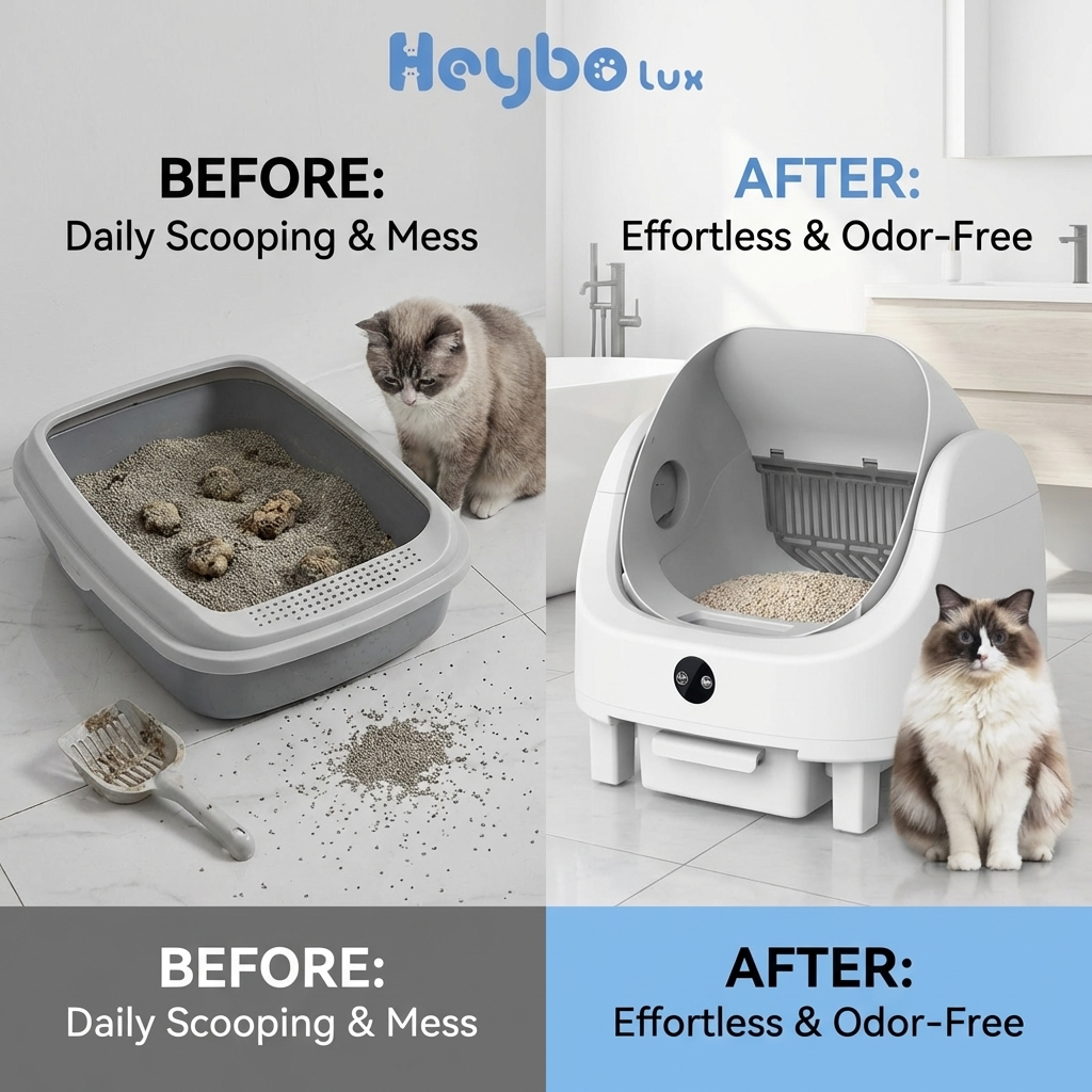 CURAPETS HeyboLux Smart Self-Cleaning Litter Box