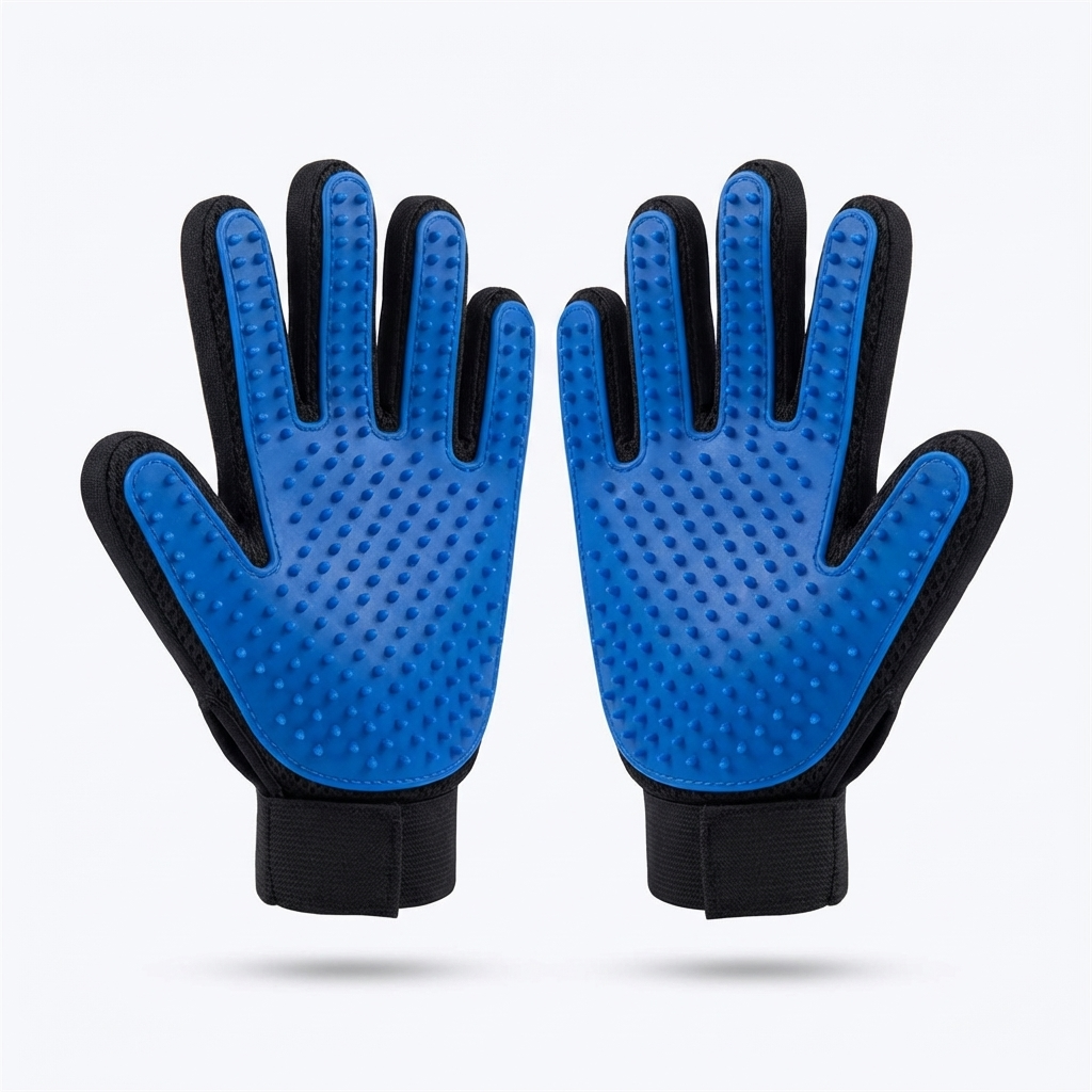 CURAPETS Silicone Deshedding Grooming Glove