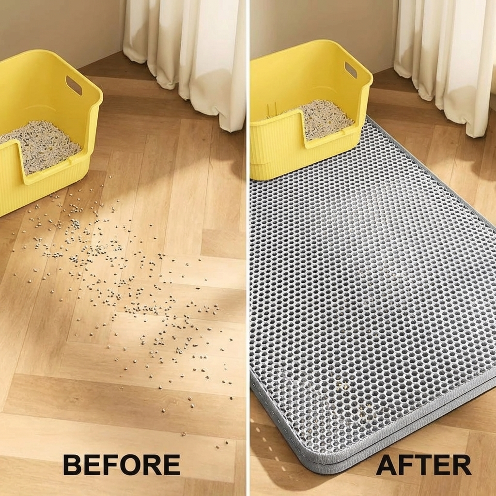 CURAPETS Extra Large Waterproof Litter Mat