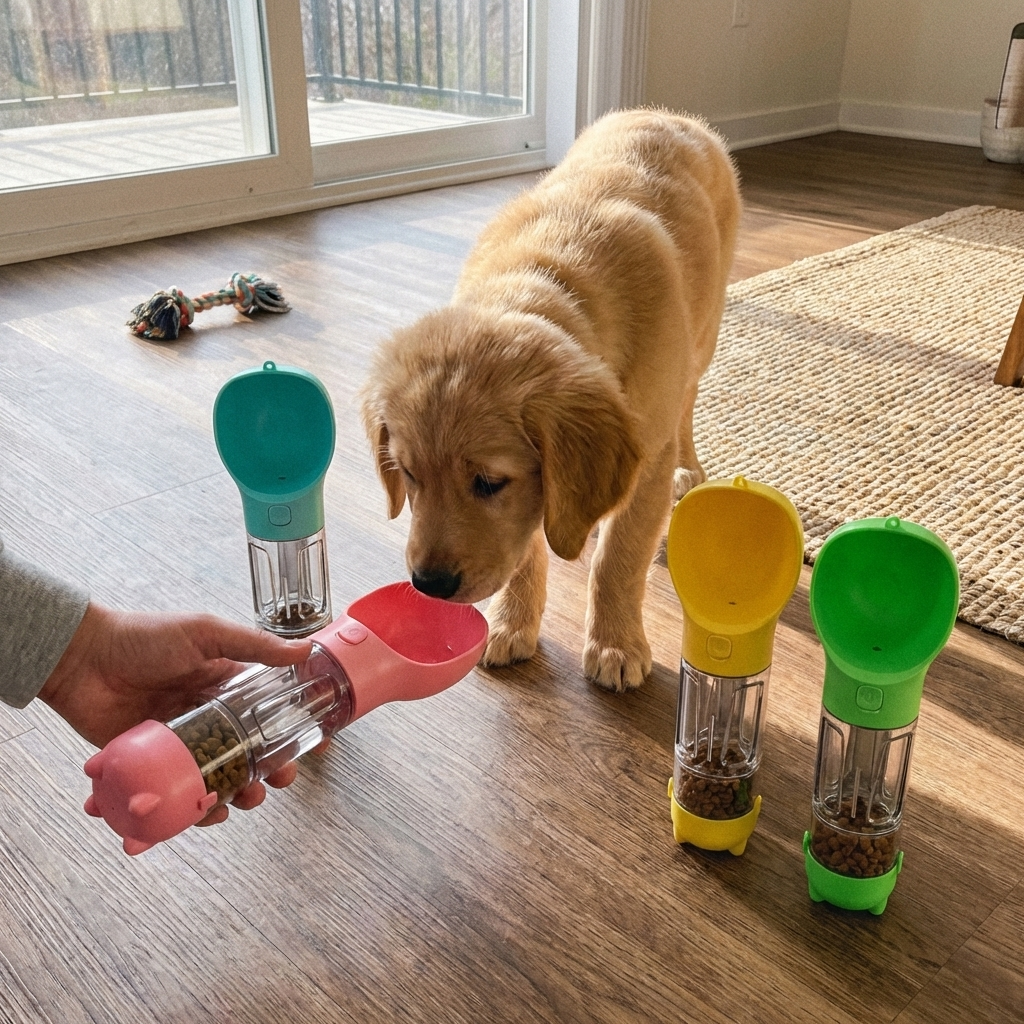 CURAPETS 3-in-1 Travel Hydration Bottle