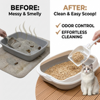 CURAPETS Semi-Enclosed Spatter-Proof Litter Box