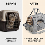 CURAPETS Foldable Mesh Pet Travel Carrier