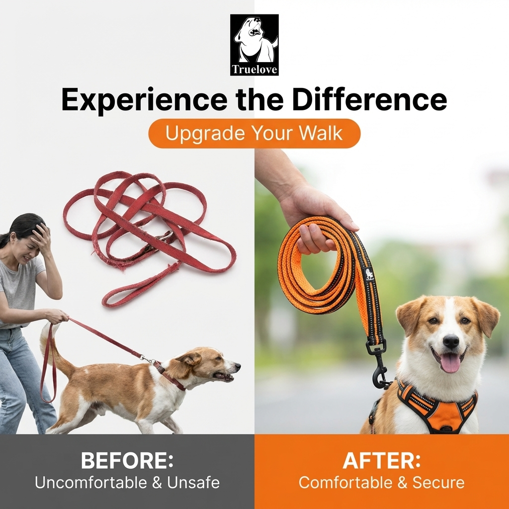 CURAPETS Reflective Comfort Mesh Leash