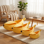 CURAPETS Banana Bliss Plush Pet Bed