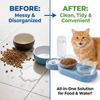 CURAPETS Anti-Tip Cat Bowl Feeder
