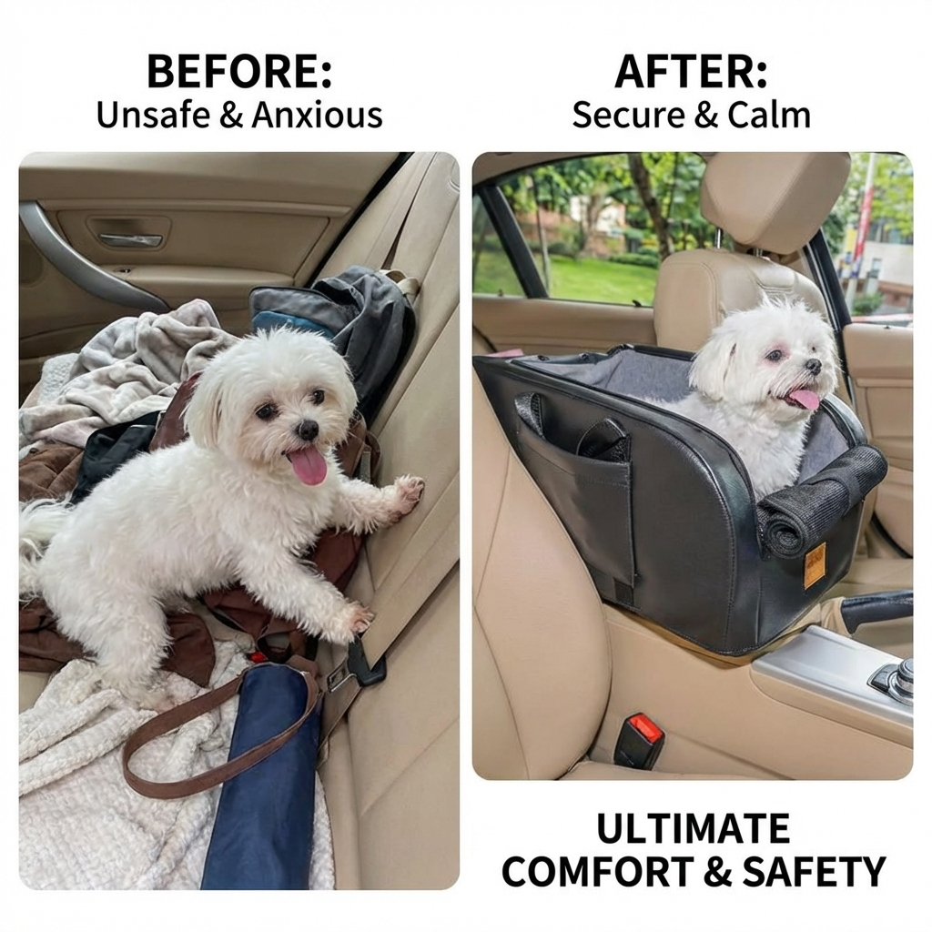 CURAPETS Armrest Puppy Booster Car Seat