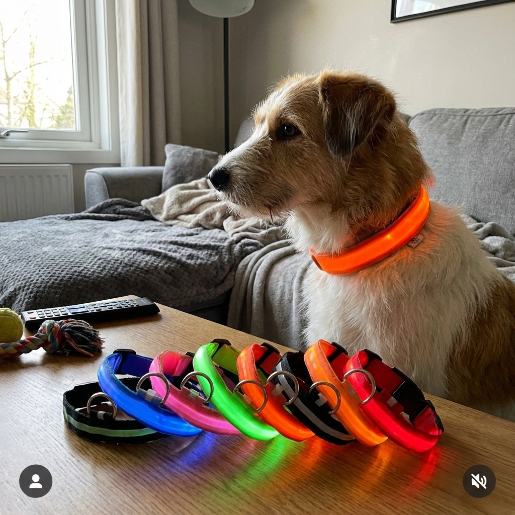 CURAPETS Luminous LED Night Safety Collar