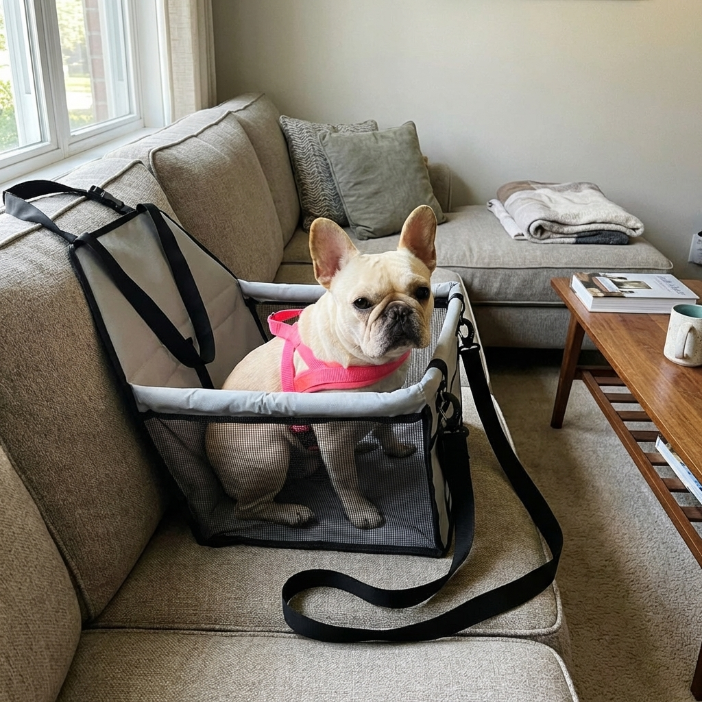 CURAPETS Oxford Booster Dog Car Seat