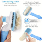 CURAPETS One-Button Deshedding Brush