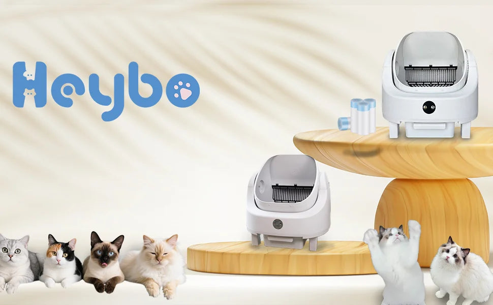 CURAPETS HeyboLux Smart Self-Cleaning Litter Box