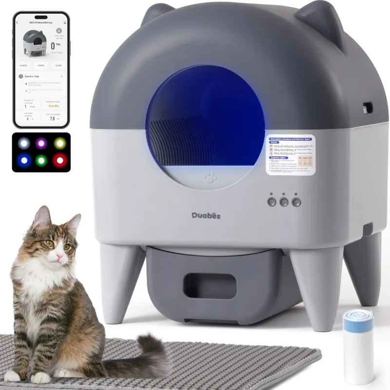 CURAPETS LunaPurr Smart Self-Cleaning Litter Box