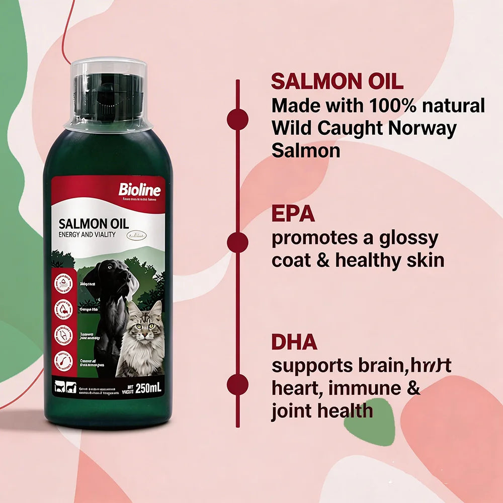 CURAPETS Salmon Oil Omega Supplement 250ml