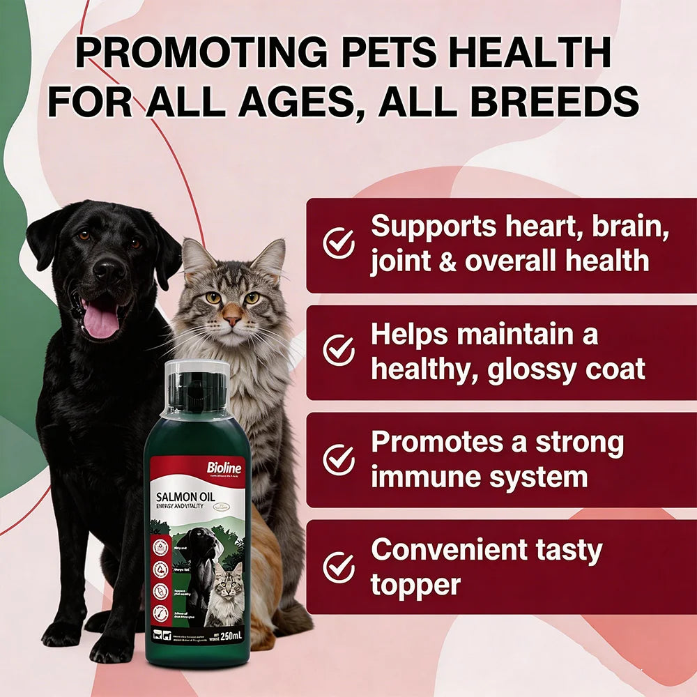 CURAPETS Salmon Oil Omega Supplement 250ml