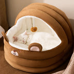 Warm Cat Nest - Cozy Arctic Velvet for Your Feline Friend