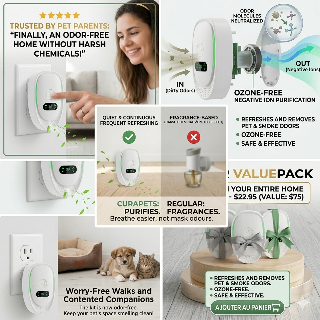 CURAPETS Plug-In Pet Odor Air Purifier