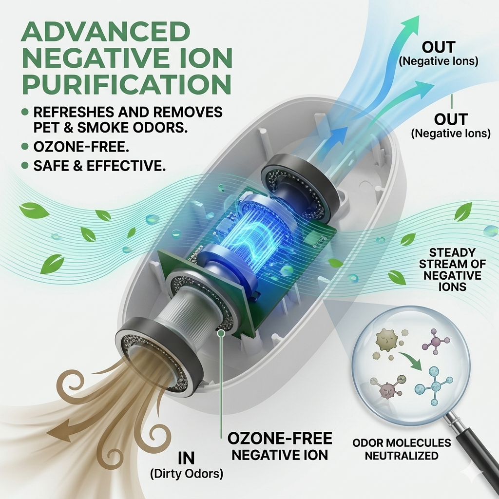 CURAPETS Plug-In Pet Odor Air Purifier