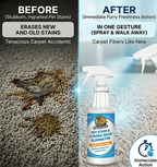 CURAPETS Premium Pet Stain & Odor Remover. Spray this to make years of stains, odors, & frustration vanish permanently