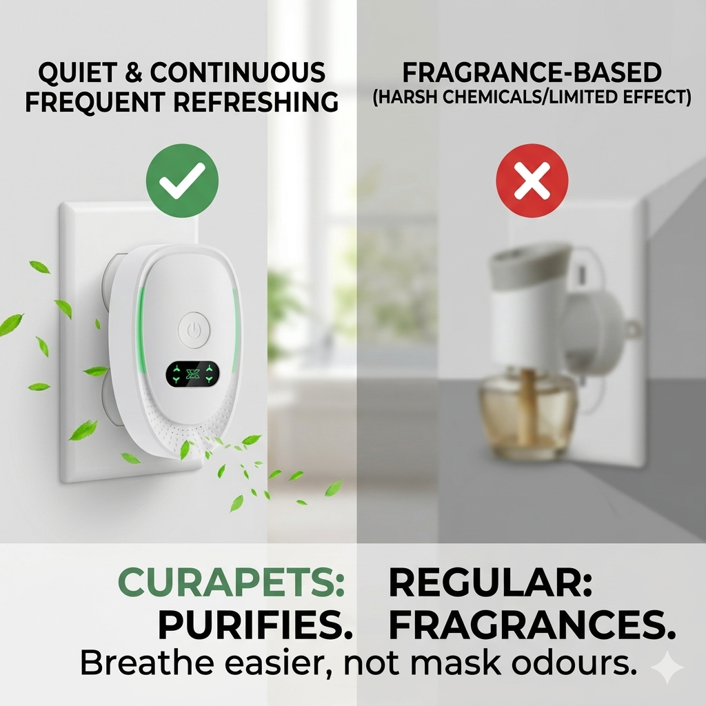 CURAPETS Plug-In Pet Odor Air Purifier