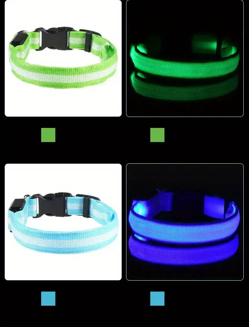 CURAPETS Luminous LED Night Safety Collar