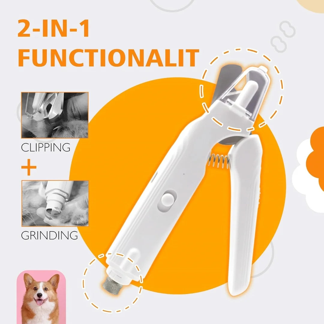 CURAPETS QuietCare LED Pet Nail Grinder
