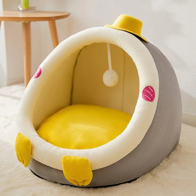 CURAPETS Cozy Haven Semi-Enclosed Pet Bed