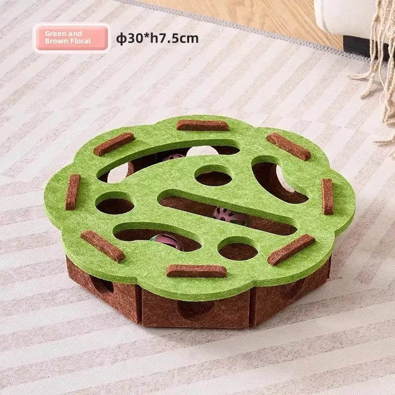 CURAPETS Felt Puzzle Box Cat Toy