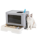 CURAPETS Foldable Enclosed Cat Litter Box