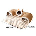 CURAPETS Cozy Corner Cat Tunnel Bed