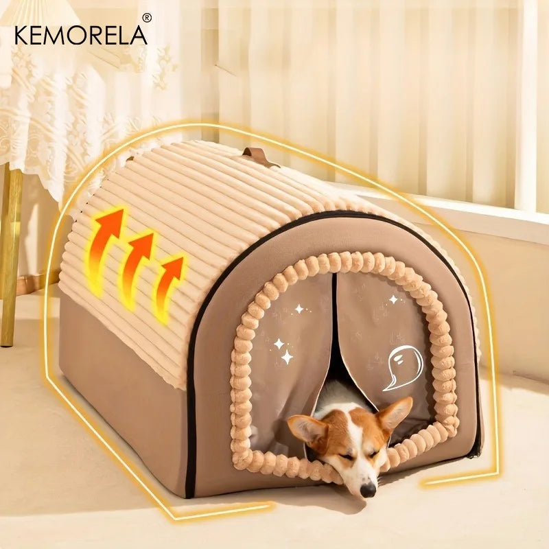 CURAPETS Winter Enclosed Pet Bed House