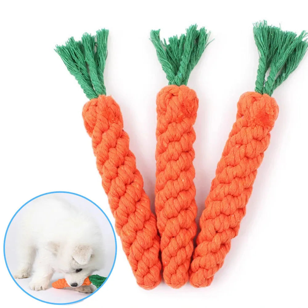 CURAPETS Carrot Rope Chew Toy