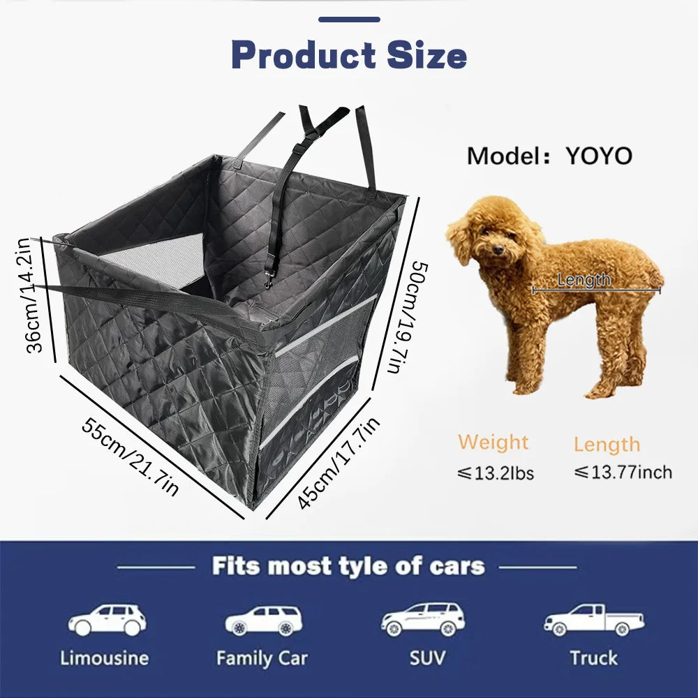 CURAPETS Breathable Pet Car Seat Basket