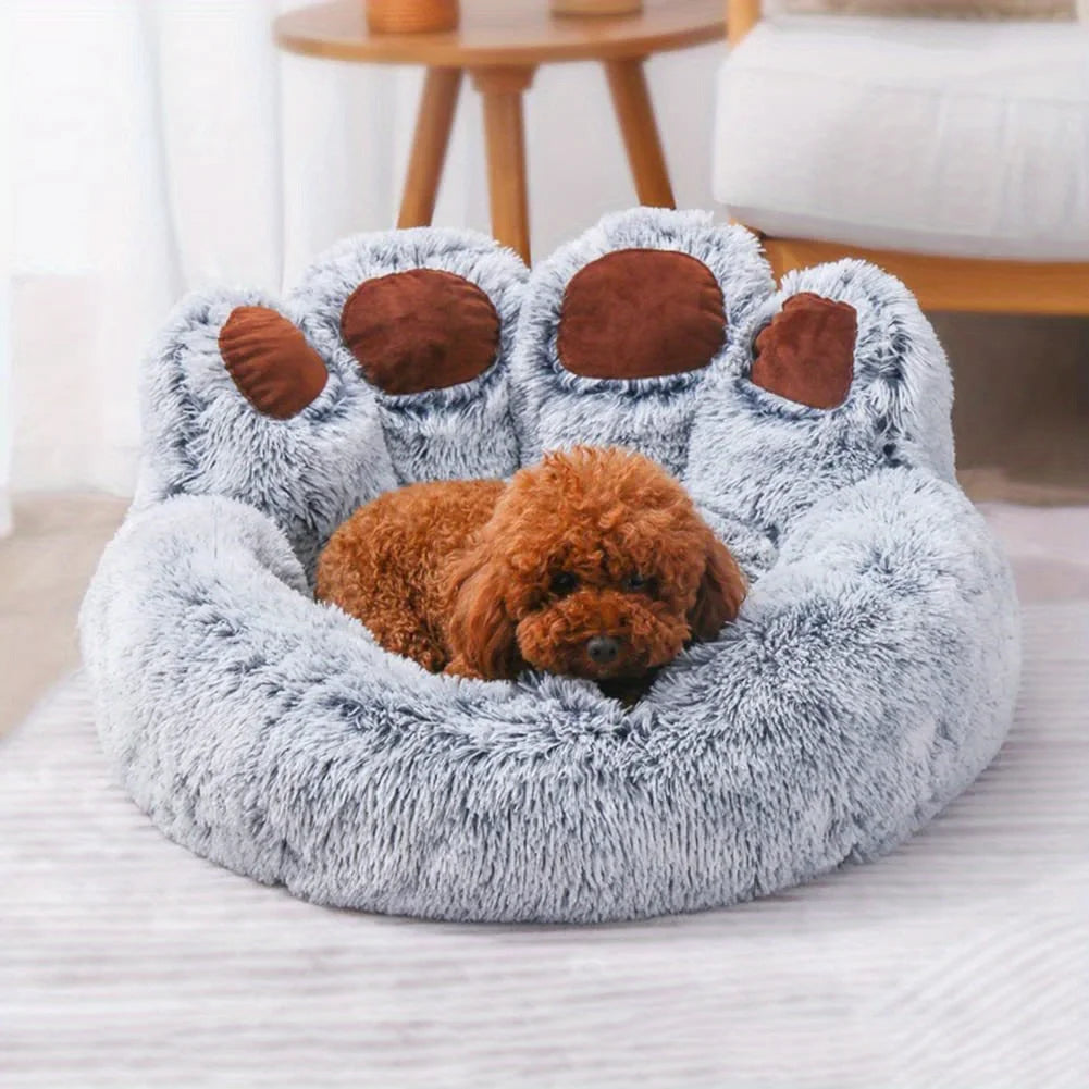 CURAPETS Bear Paw Cozy Sofa Pet Bed