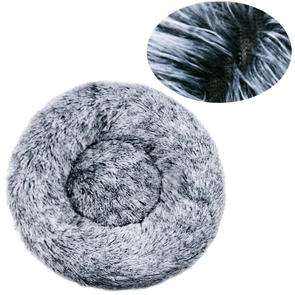 CURAPETS Plush Round Calming Pet Bed