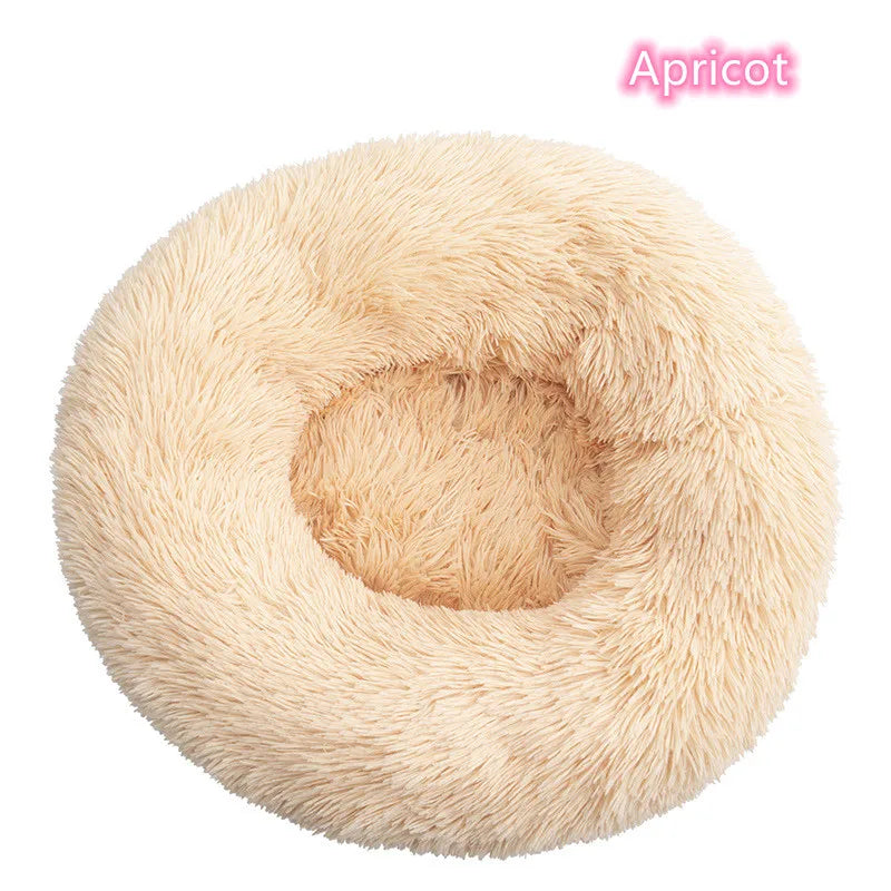 CURAPETS Plush Donut Calming Pet Bed