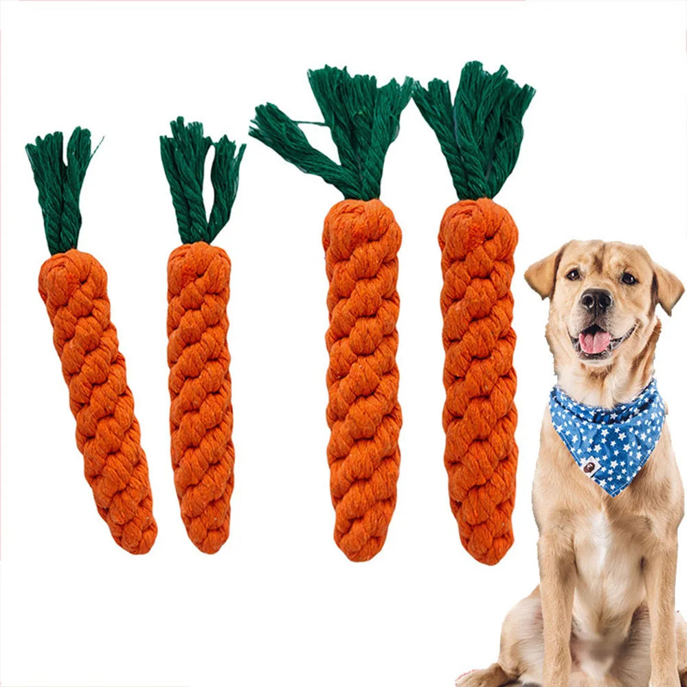 CURAPETS Carrot Rope Chew Toy