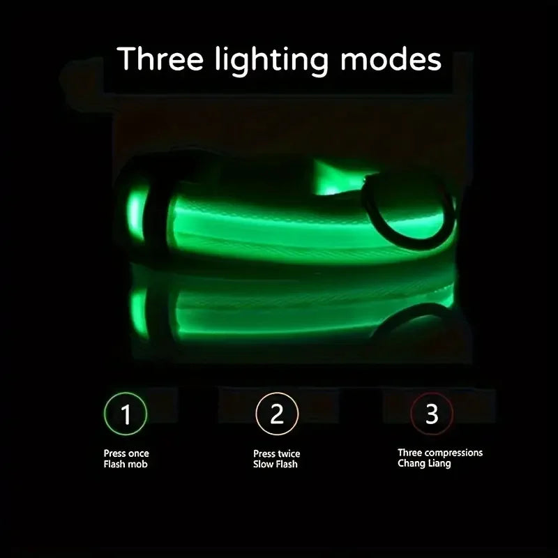 CURAPETS Luminous LED Night Safety Collar